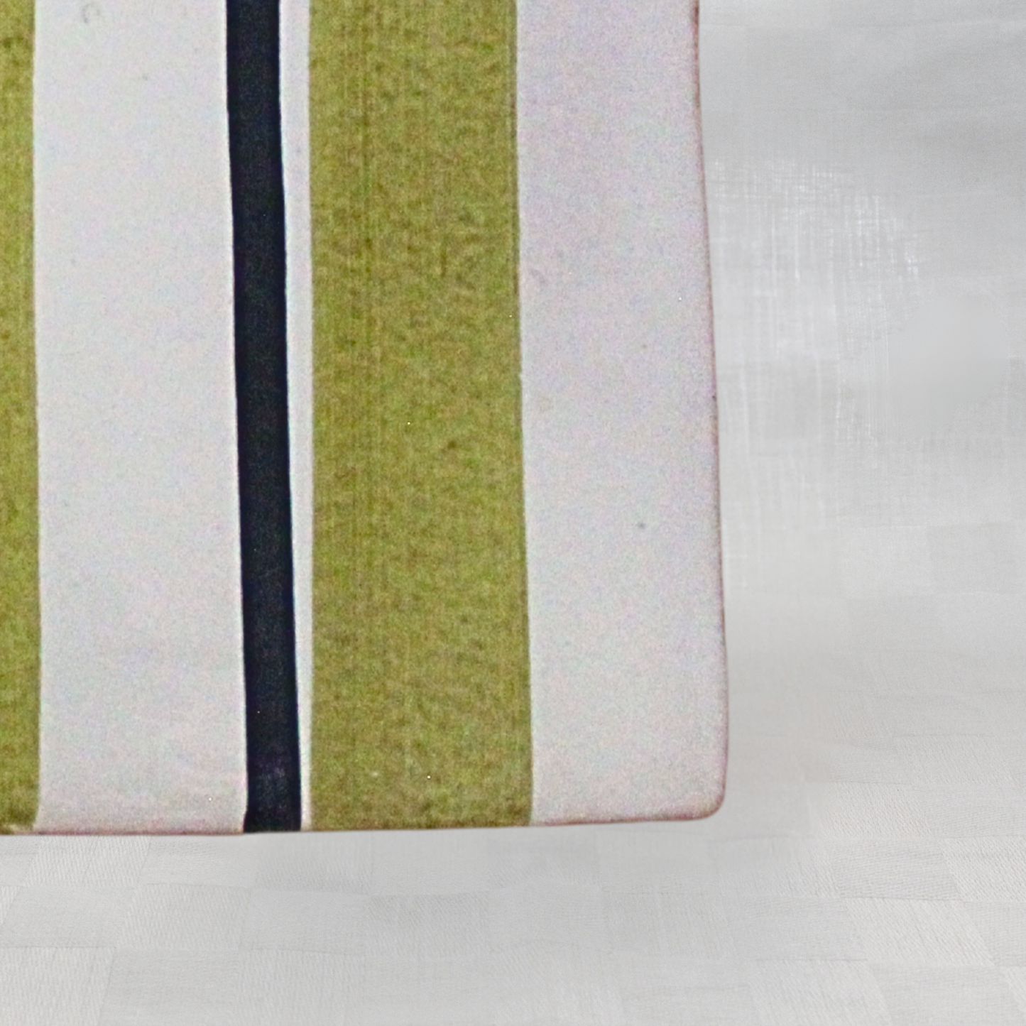 Green Pinstripe Brushstroke Light 15 cm