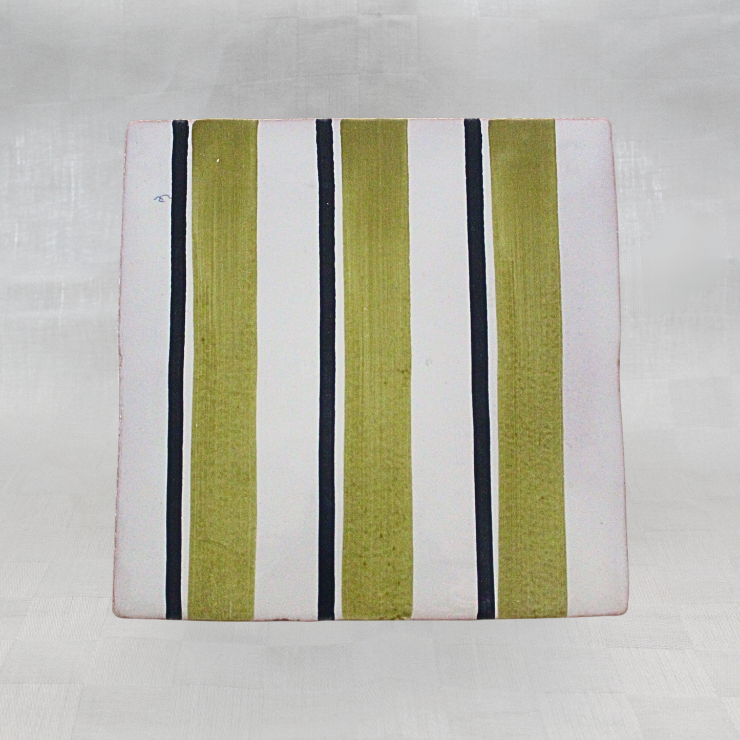 Green Pinstripe Brushstroke Light 15 cm