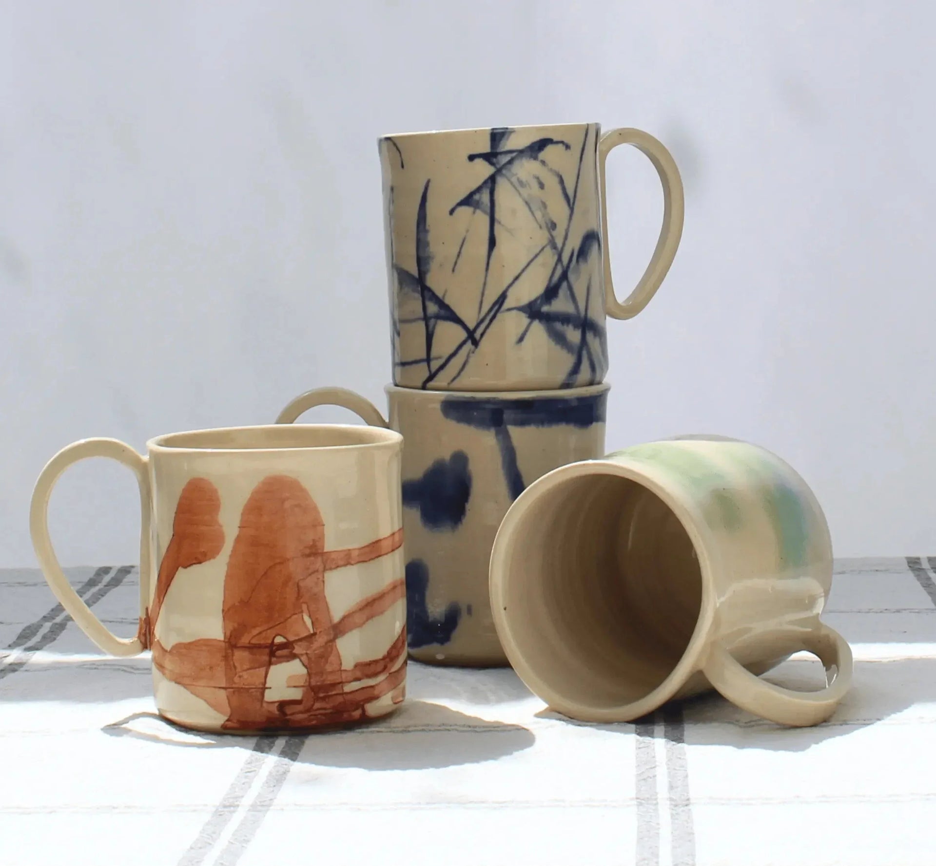 My Store Blue Brush Mug (11cm)