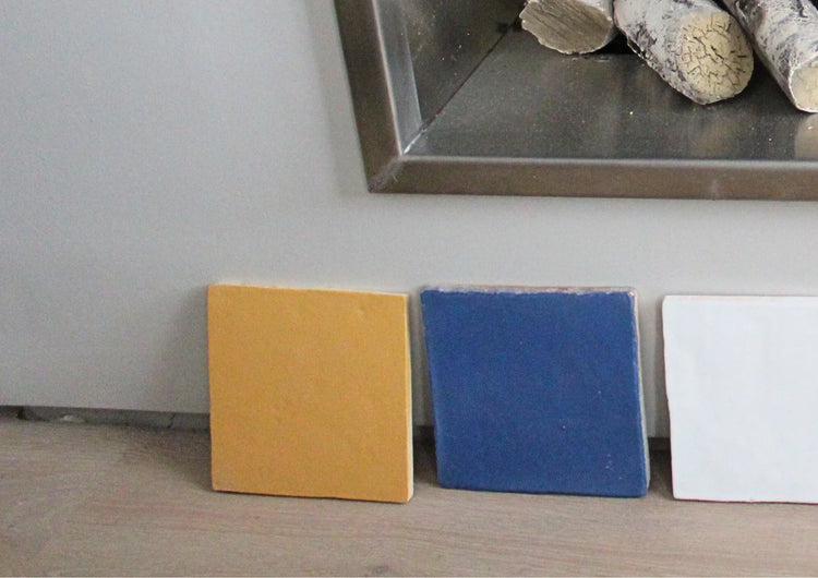 Discover Cardoon Studio Hand-painted terracotta tiles.