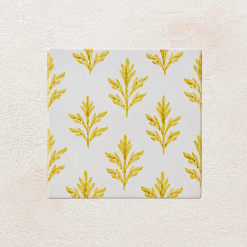 Discover Cardoon Studio Hand-painted terracotta tiles.