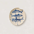 Dinner Plate with 3 Mackerel Fish