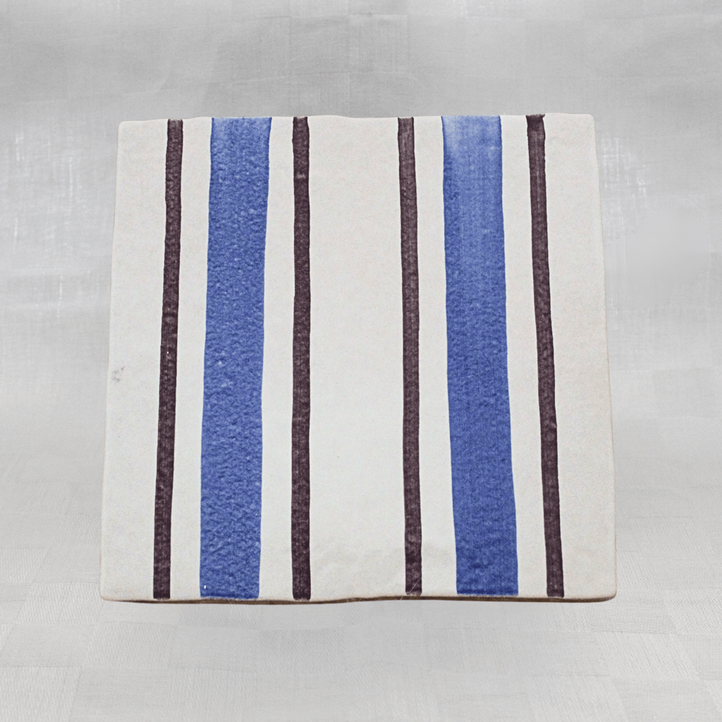 My Store Blue Pinstripe Brushstroke 15 cm