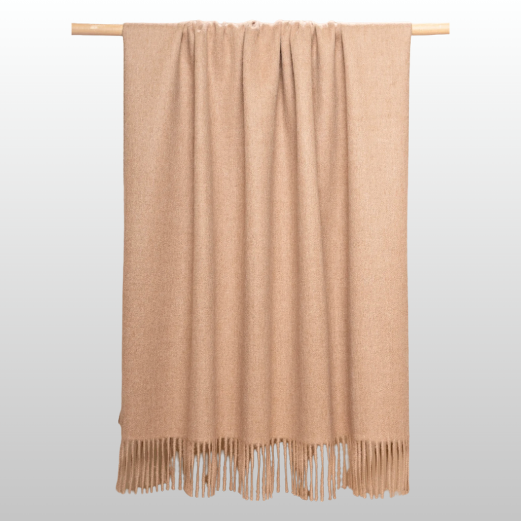 Undyed Light Cinnamon, Classic Throw