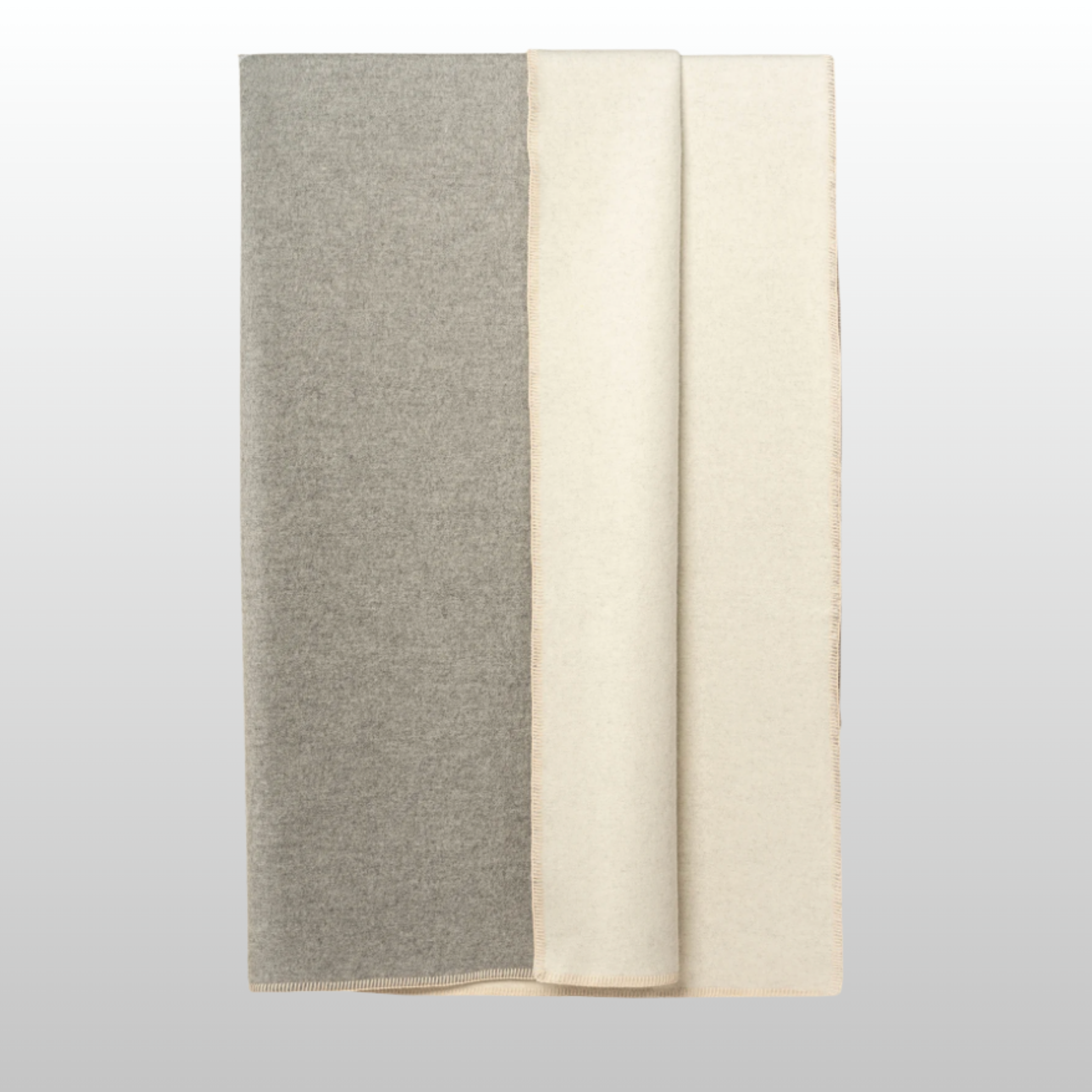 Reversible, Grey +  Ivory Undyed