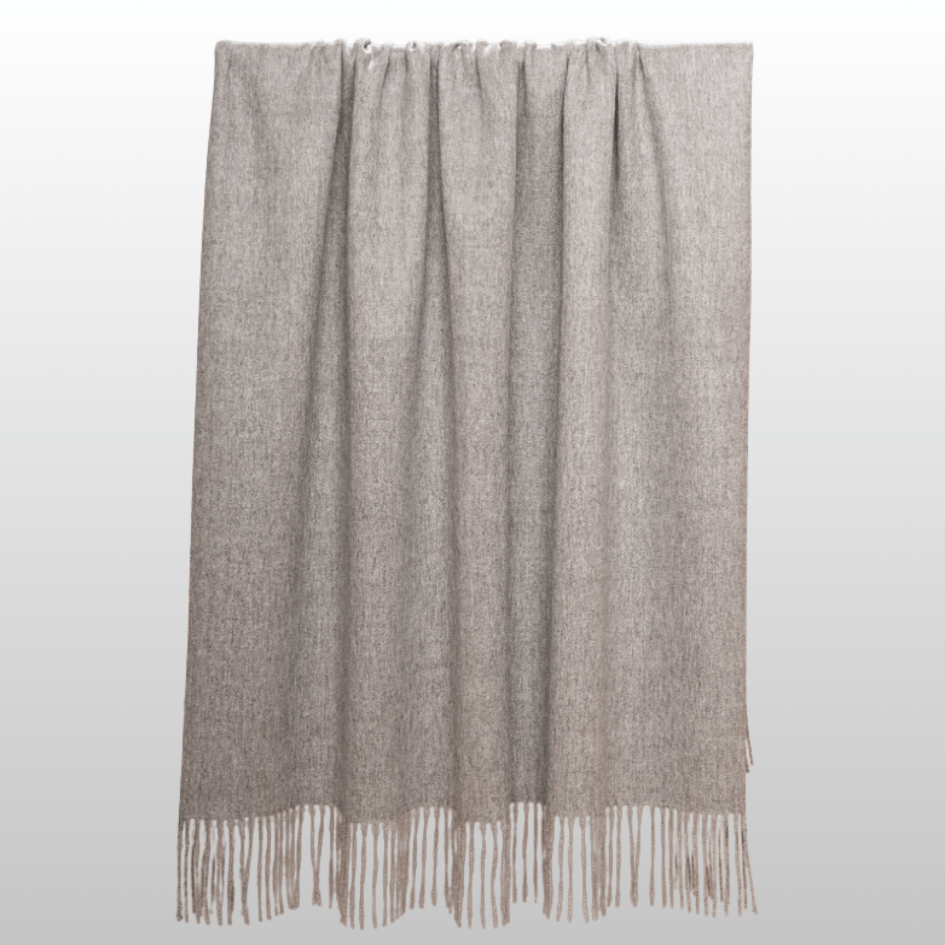 My Store Classic Undyed Mid Grey Throw