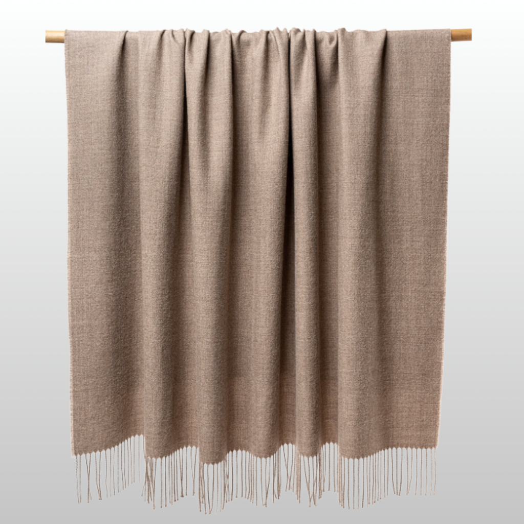 Solace Throw Taupe Brown