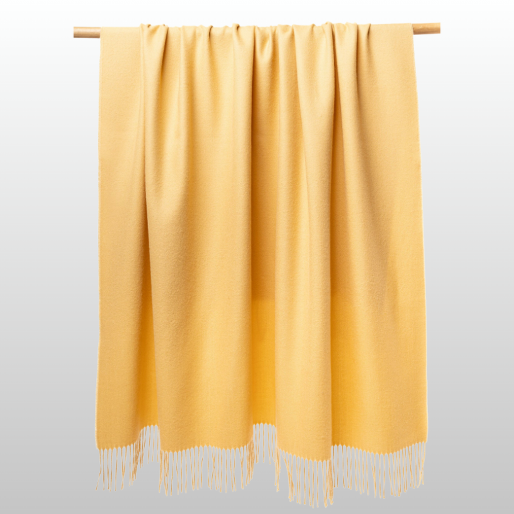 Solace Throw Honey Yellow