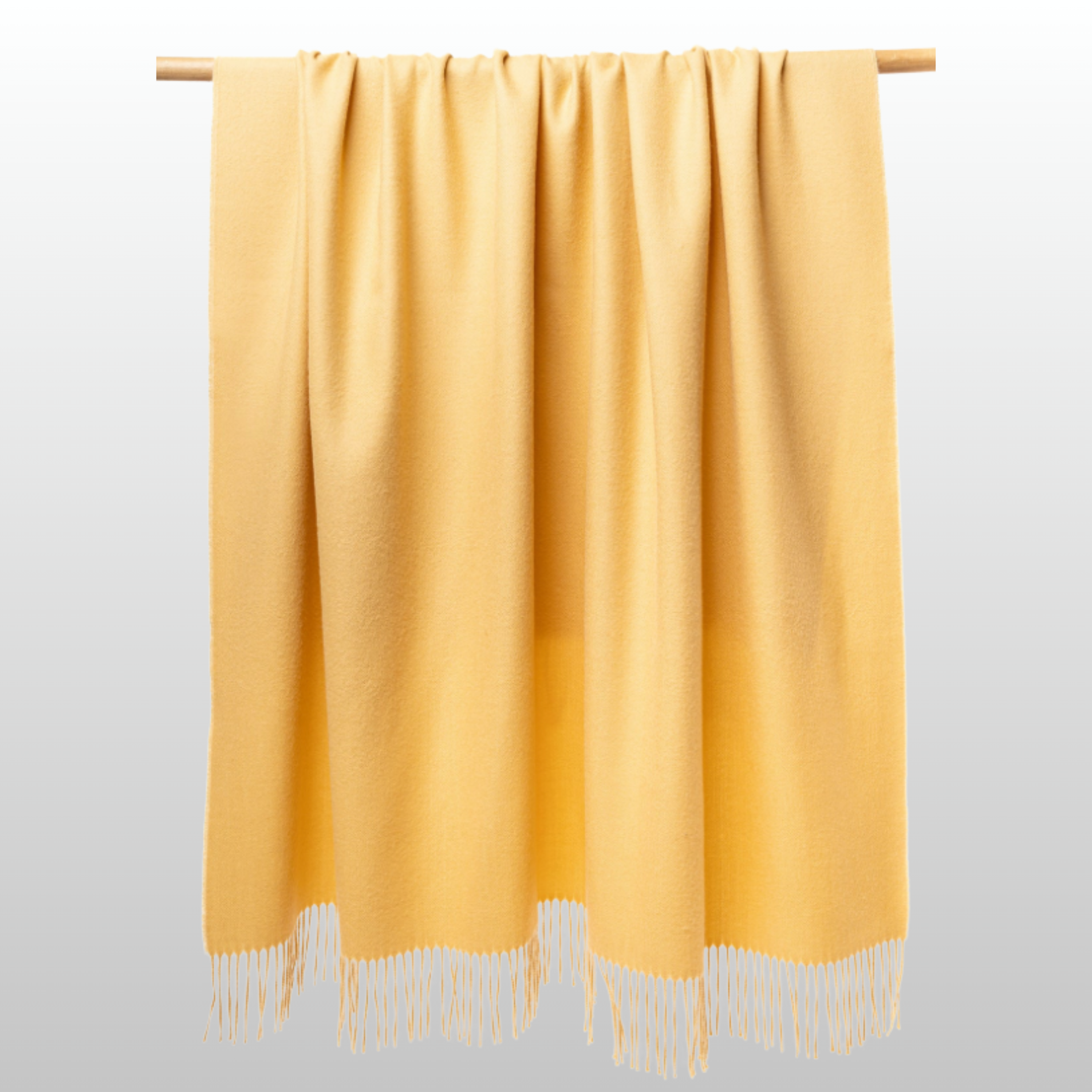 Solace Throw Honey Yellow