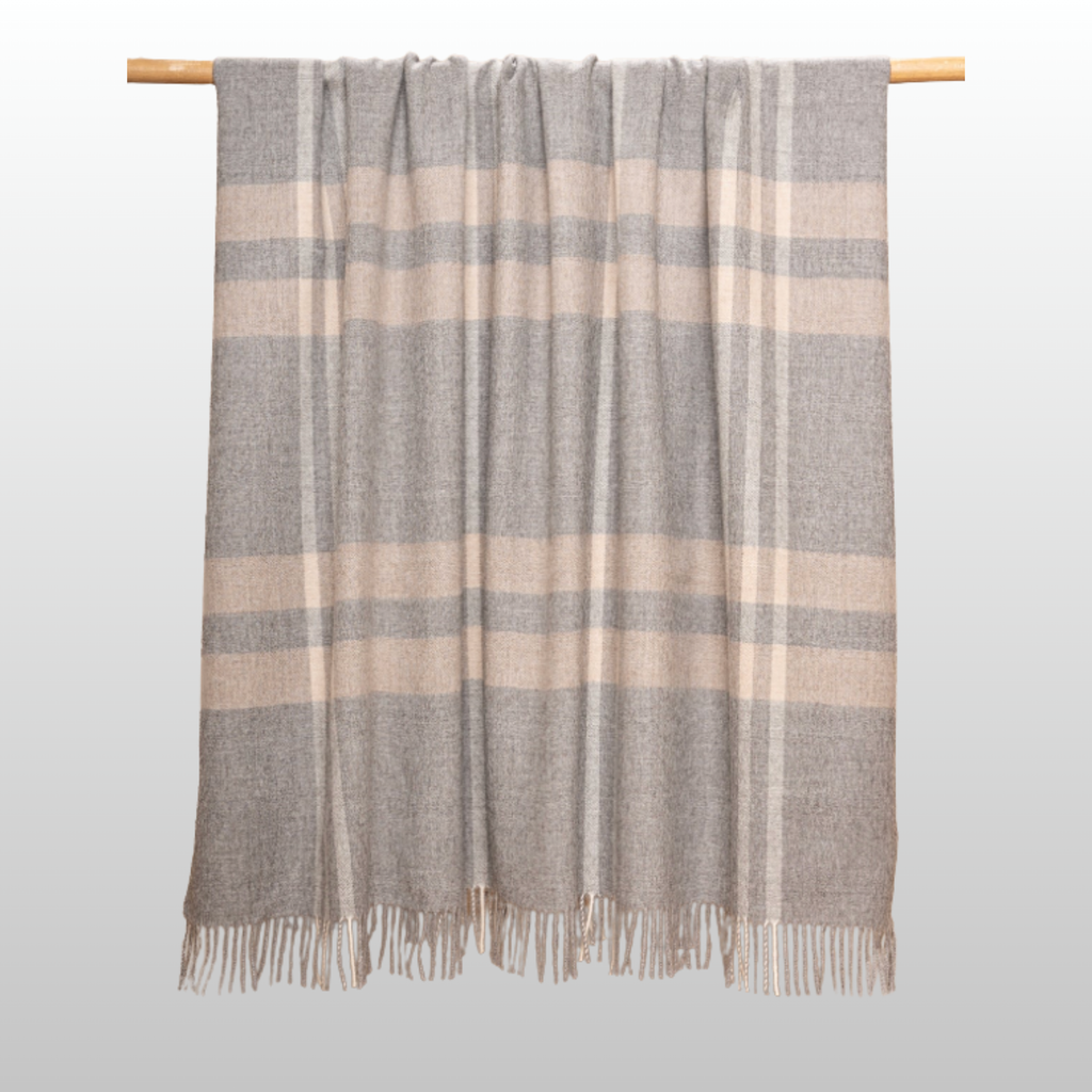 Plaid, Mid Grey Undyed