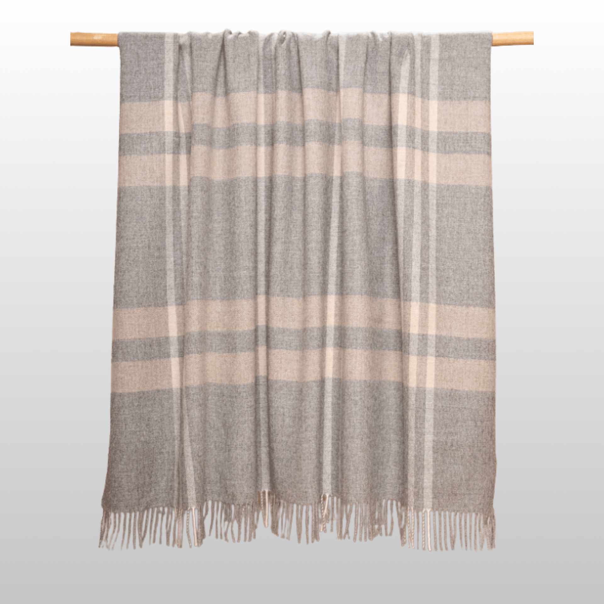 My Store Plaid, Mid Grey Undyed