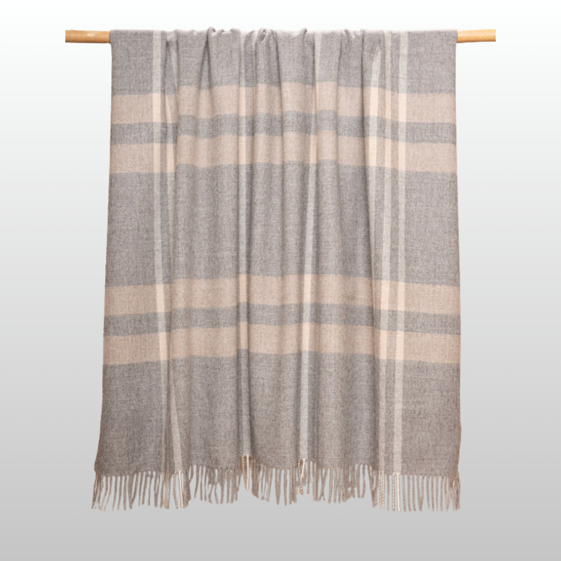 Plaid, Mid Grey Undyed