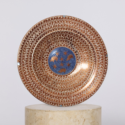 Bue Orbit Décor Plate