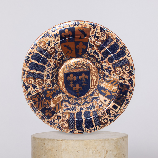 Shorthand Fleur‑de‑Lis Décor Plate