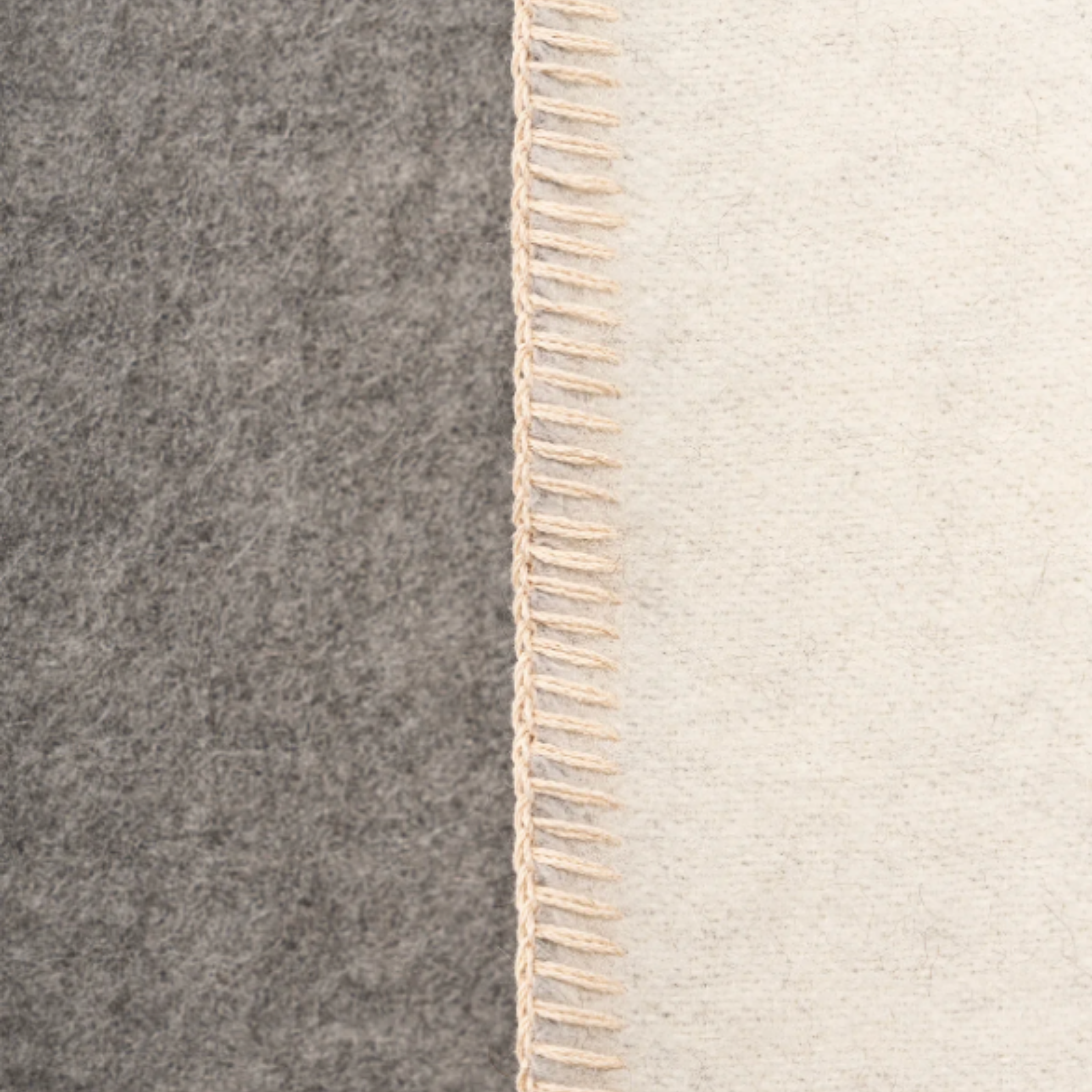 Reversible, Grey +  Ivory Undyed