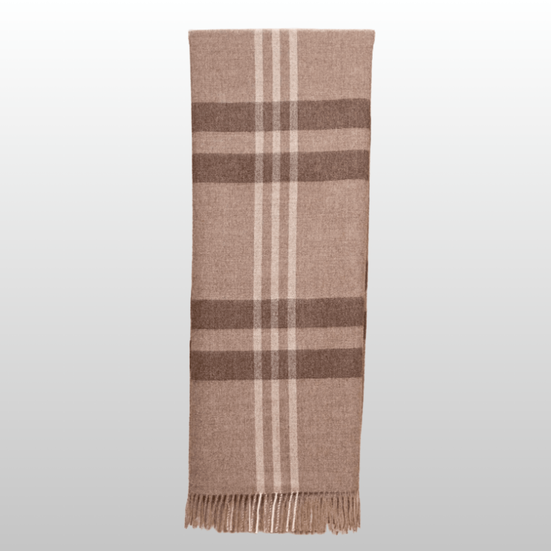 My Store Plaid, Chocolate Undyed yarn