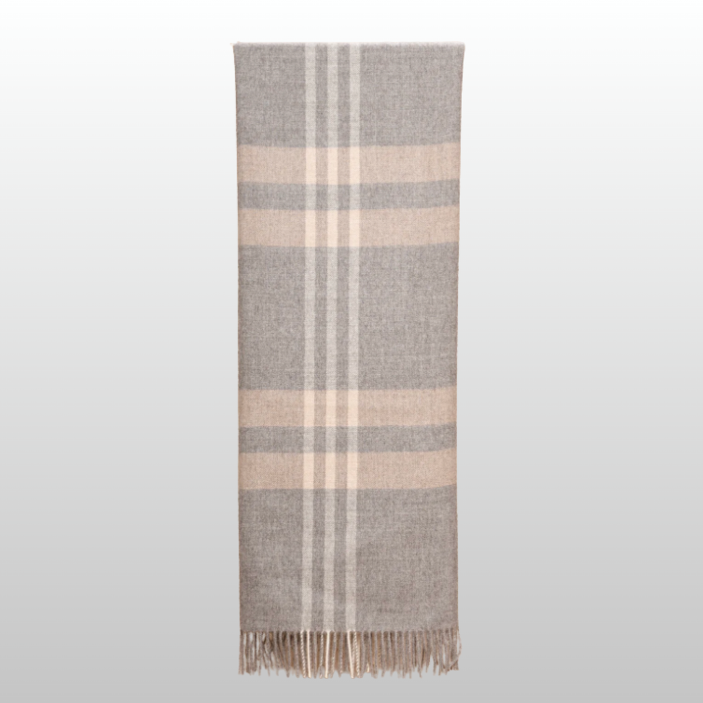 Plaid, Mid Grey Undyed