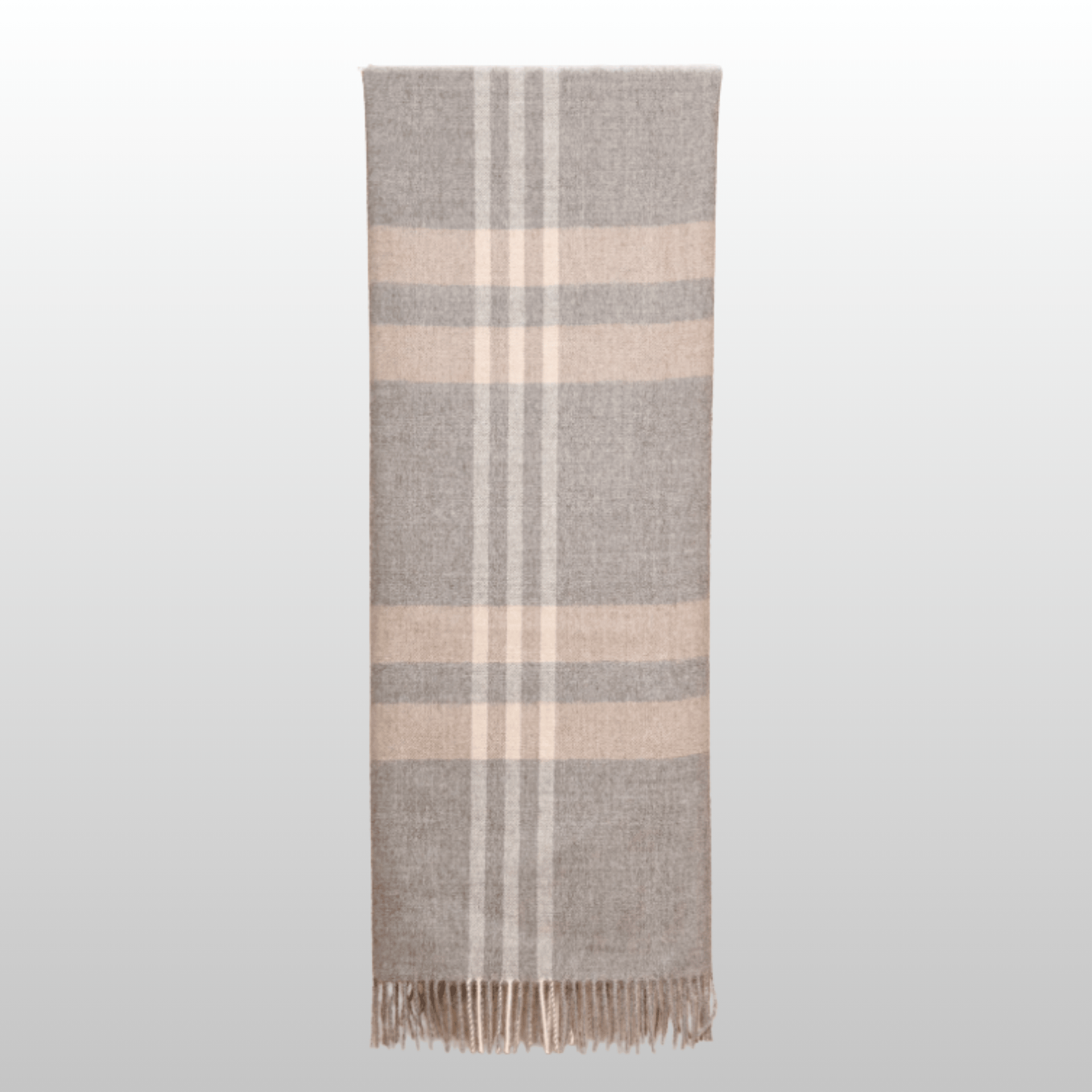 My Store Plaid, Mid Grey Undyed