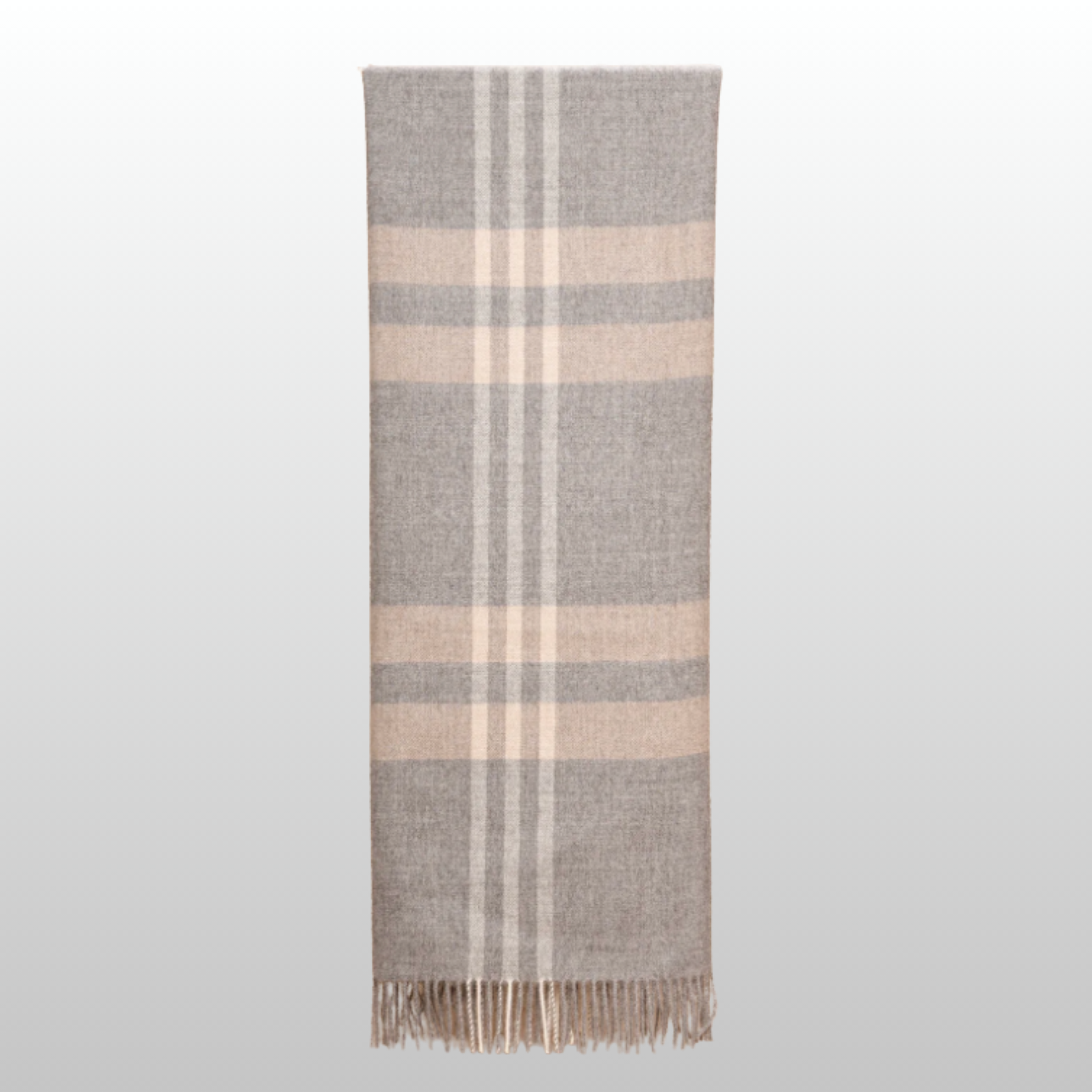 Plaid, Mid Grey Undyed