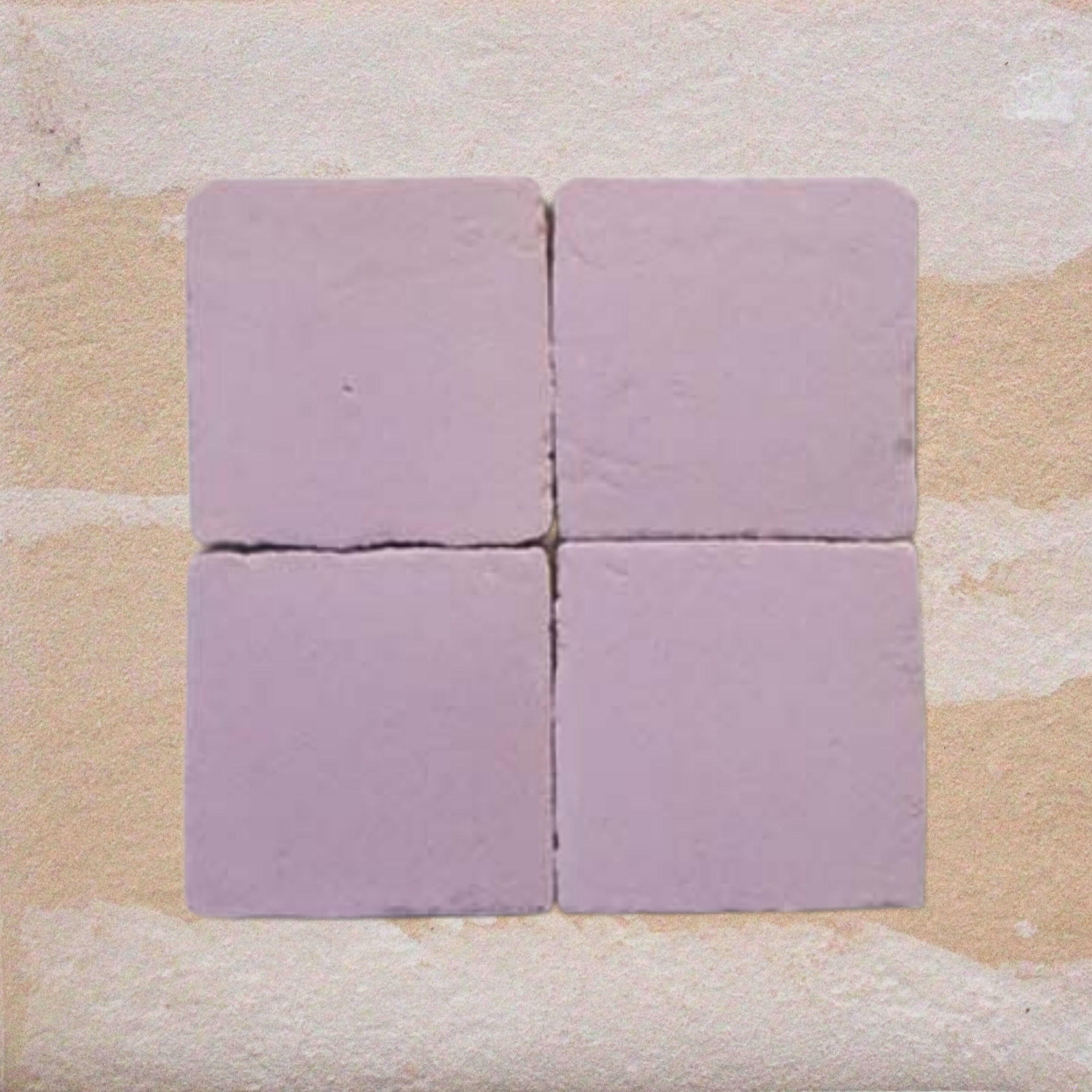 Dusty Lilac Matte Tile 15 cm