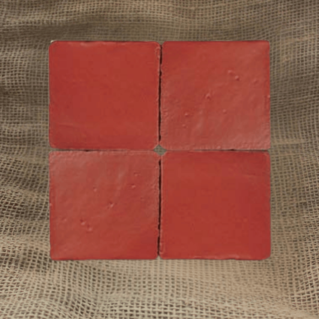 My Store Burnt Sienna Red Matte Tile 15 cm