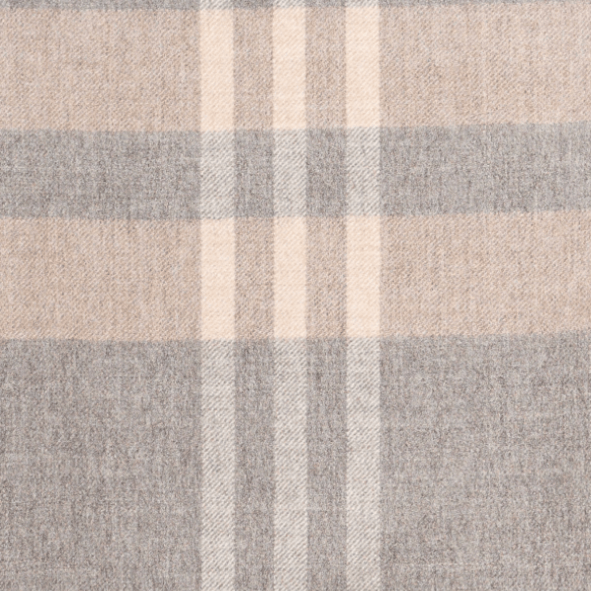 My Store Plaid, Mid Grey Undyed