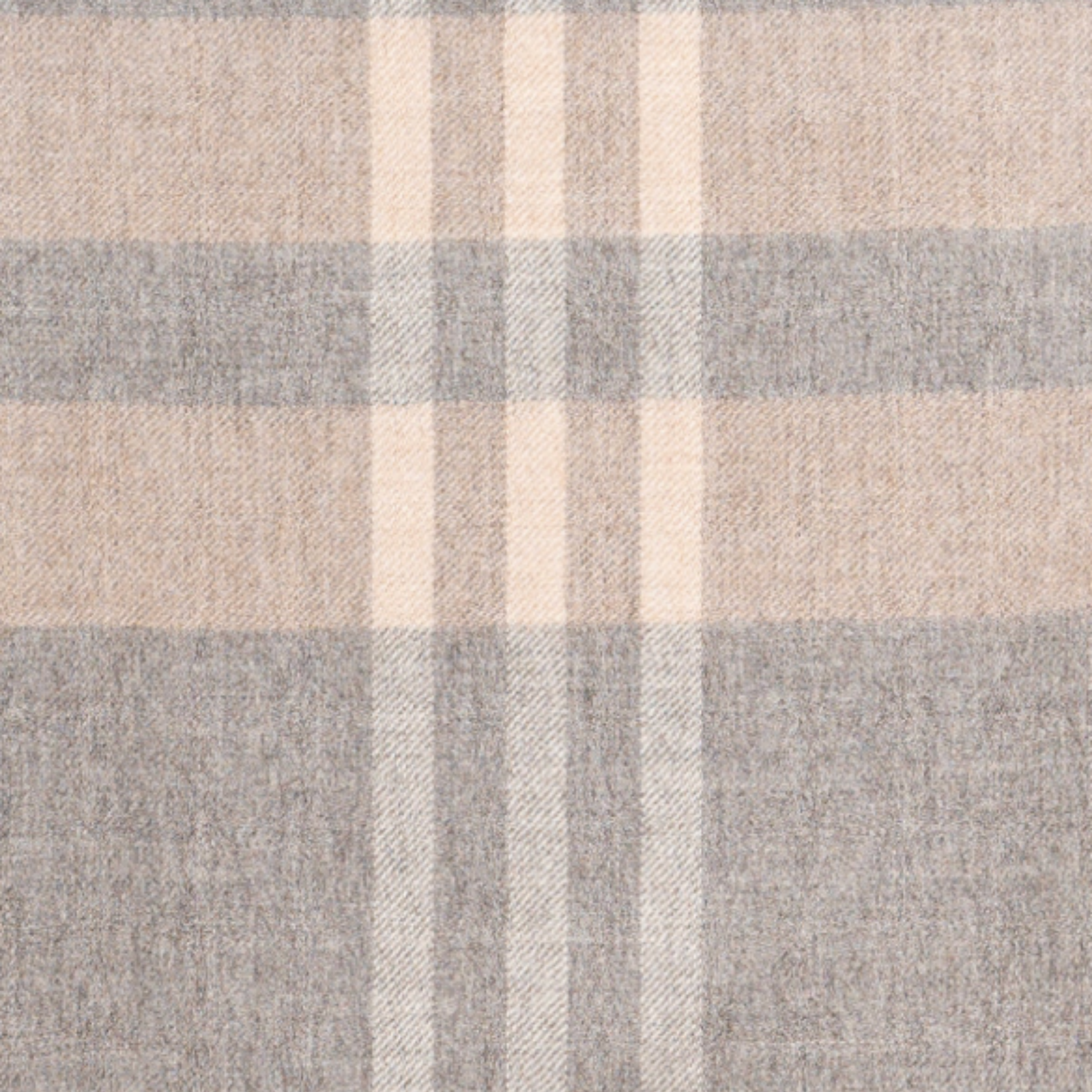 Plaid, Mid Grey Undyed