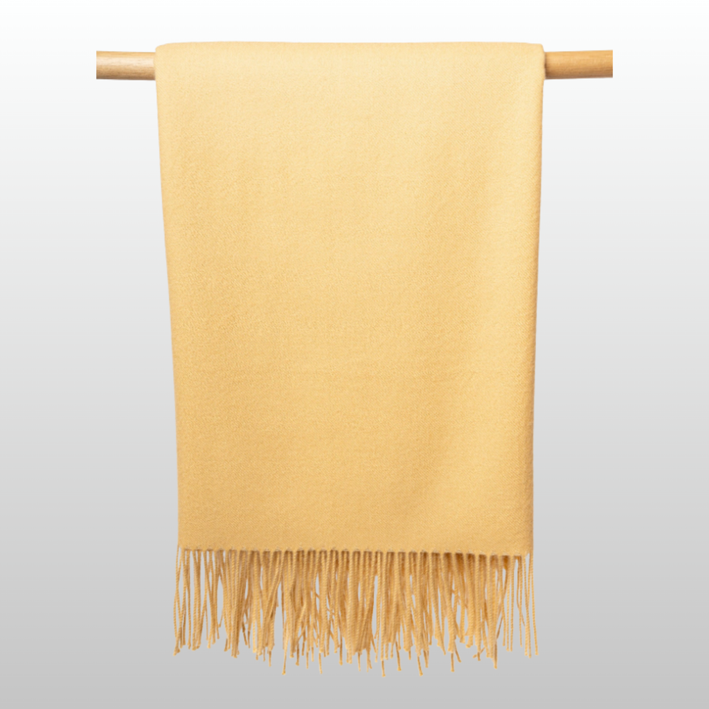 Solace Throw Honey Yellow