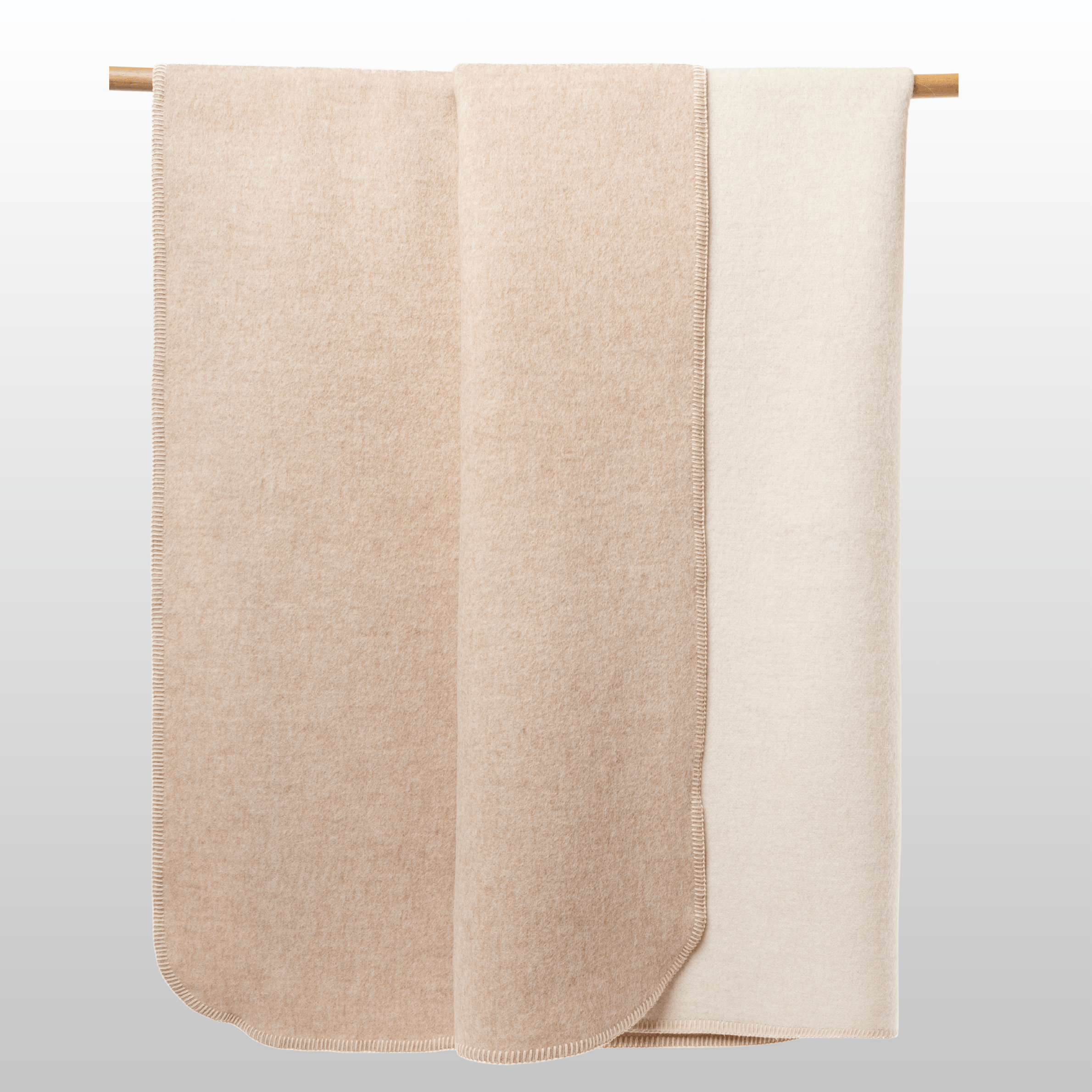Signature Edge, Reversible, Sand +  Porcelain Undyed