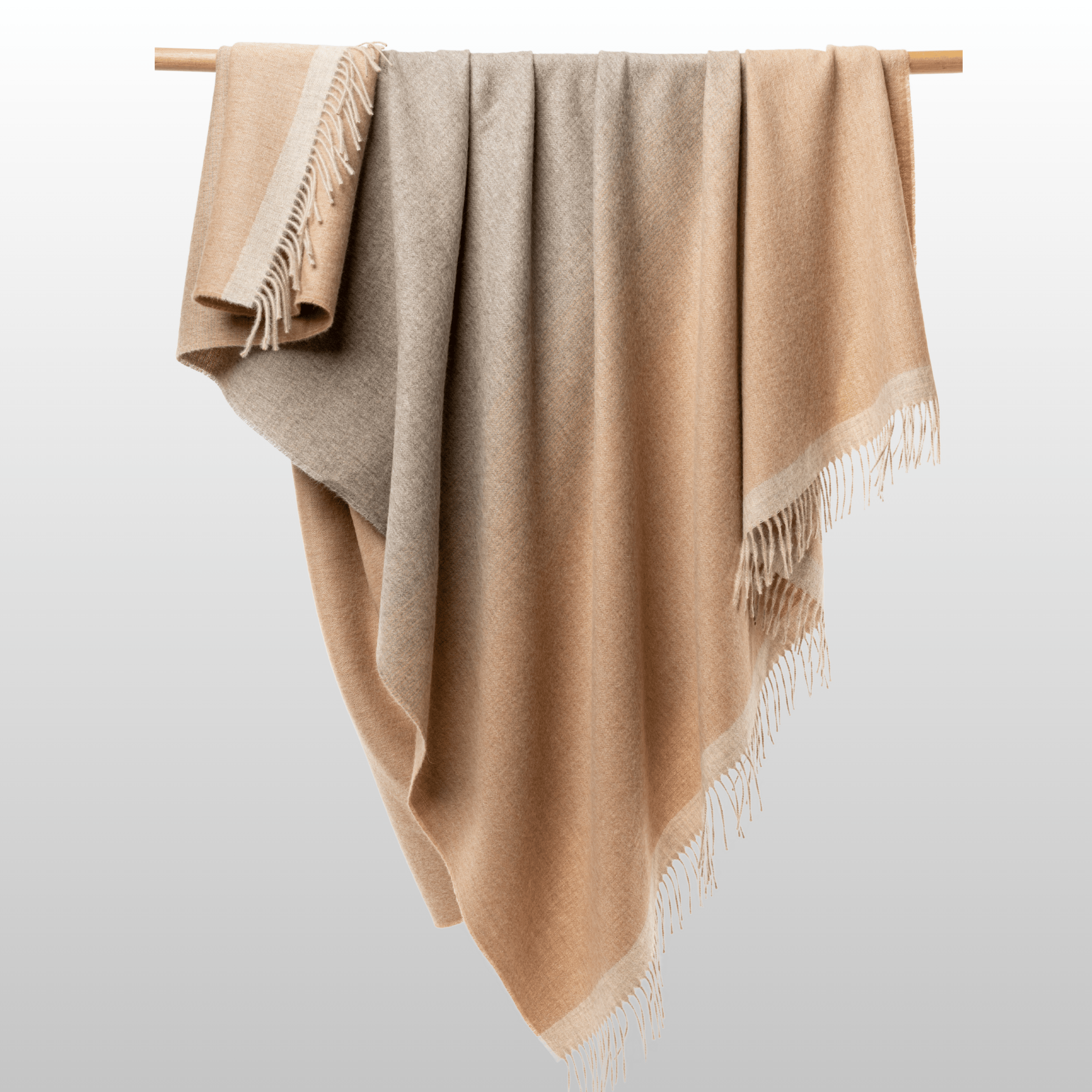 Matiz Throw Sandstone & Beige Sand Ombré