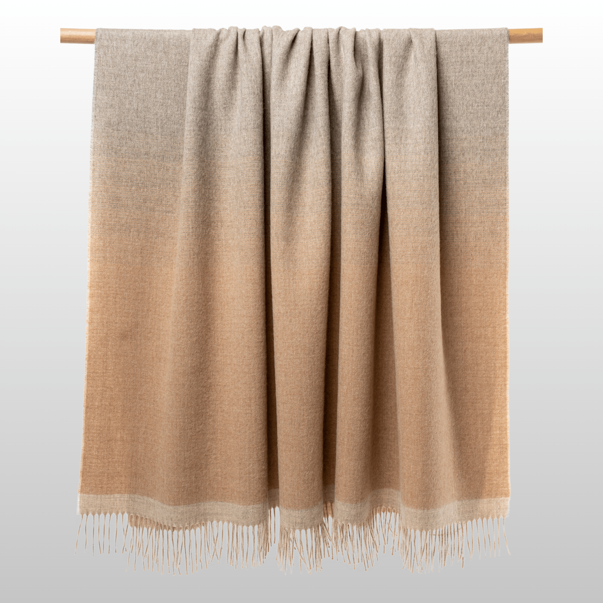 Matiz Throw Sandstone & Beige Sand Ombré