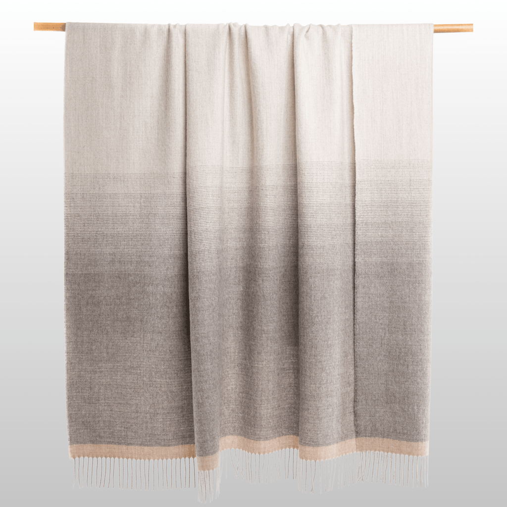 My Store Matiz Throw Mid Grey + Silver Light Grey Ombré