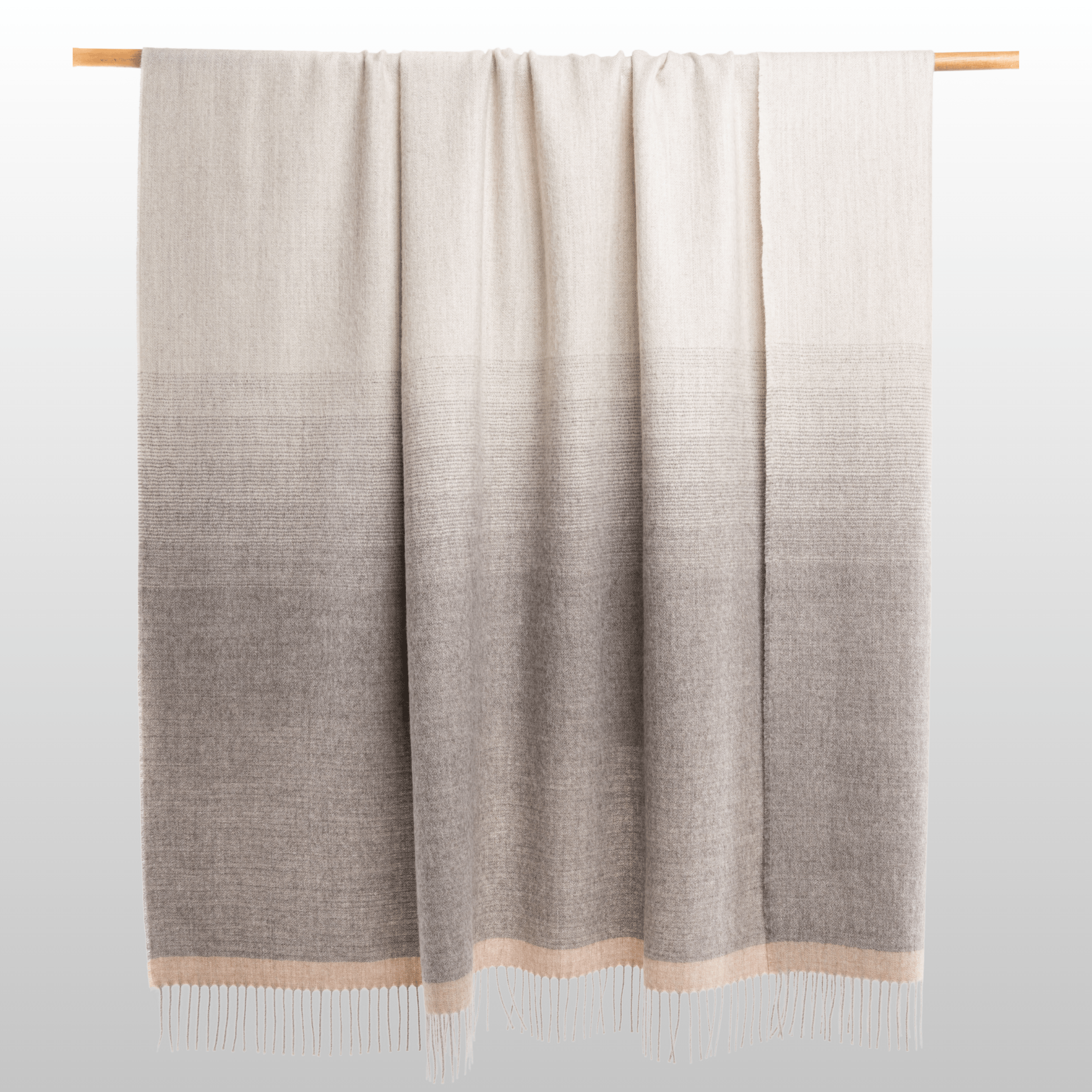 Matiz Throw Mid Grey + Silver Light Grey Ombré