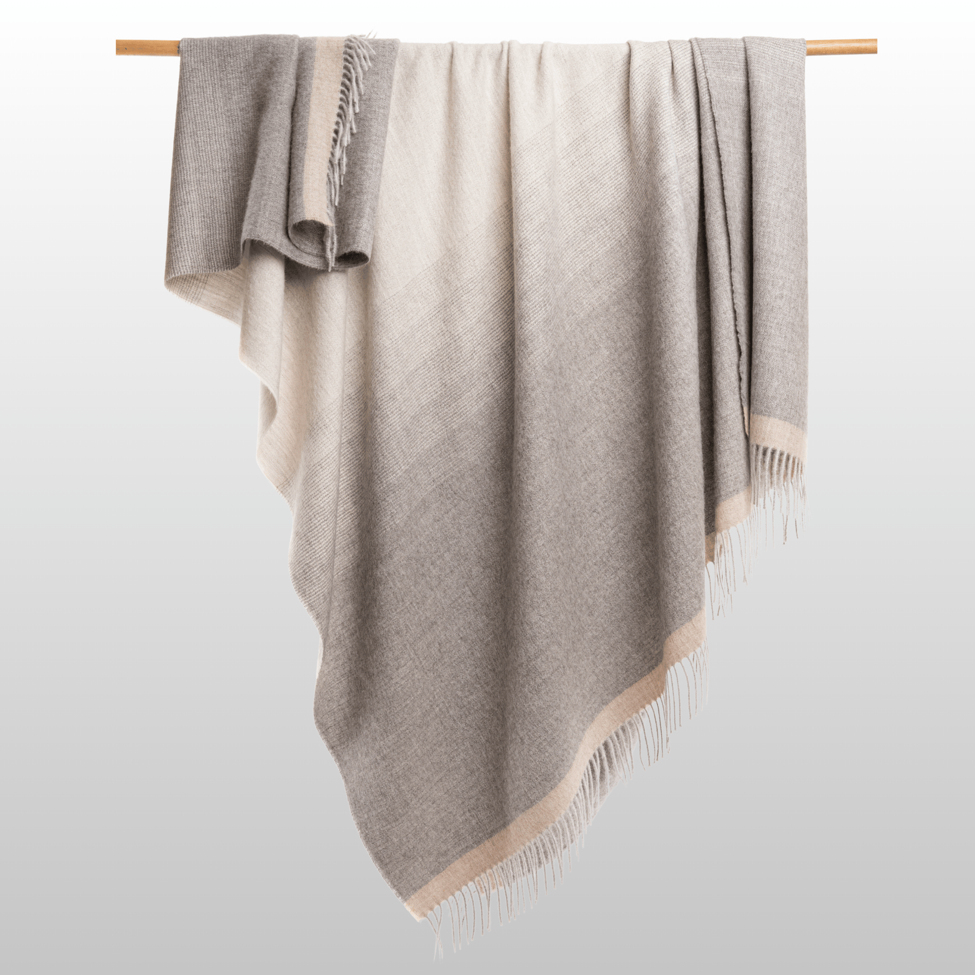 My Store Matiz Throw Mid Grey + Silver Light Grey Ombré