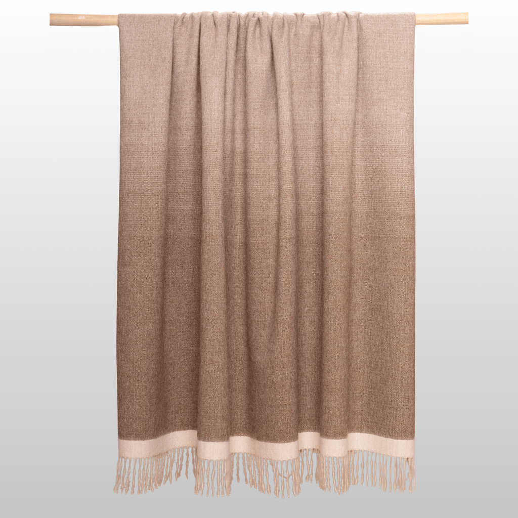 My Store Matiz Throw Chocolate Brown + Sand Ombré