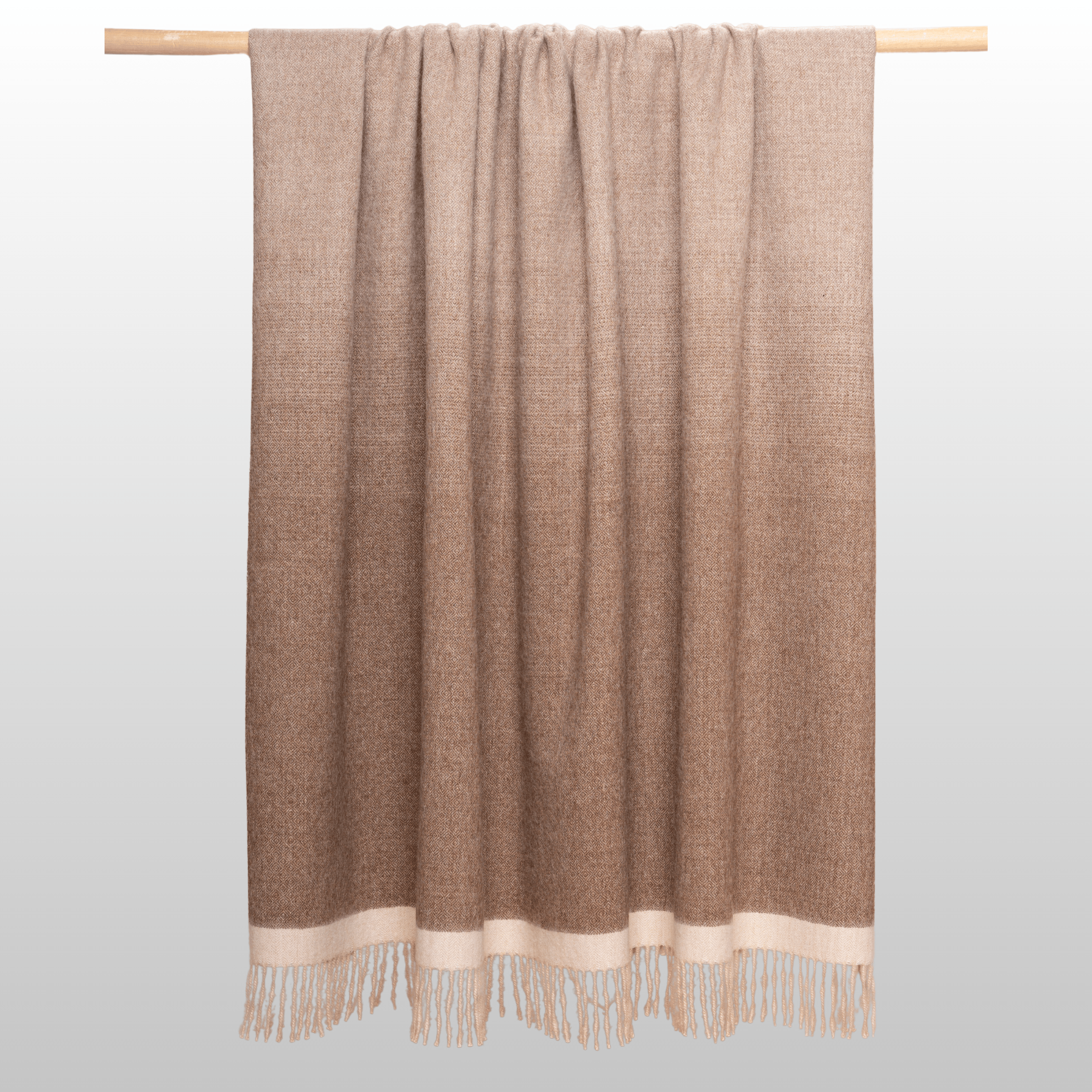 Matiz Throw Chocolate Brown + Sand Ombré
