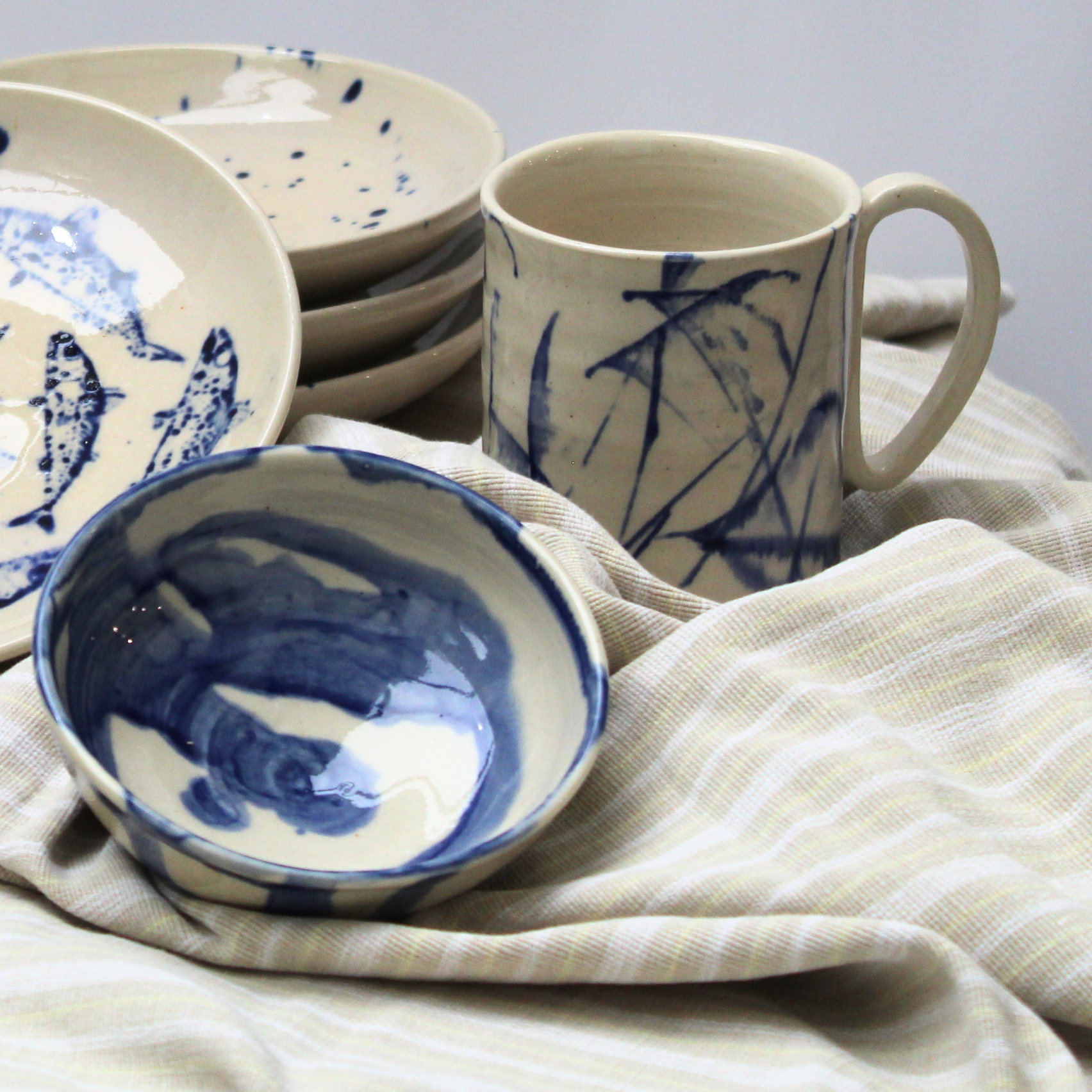 Blue Ink Mug