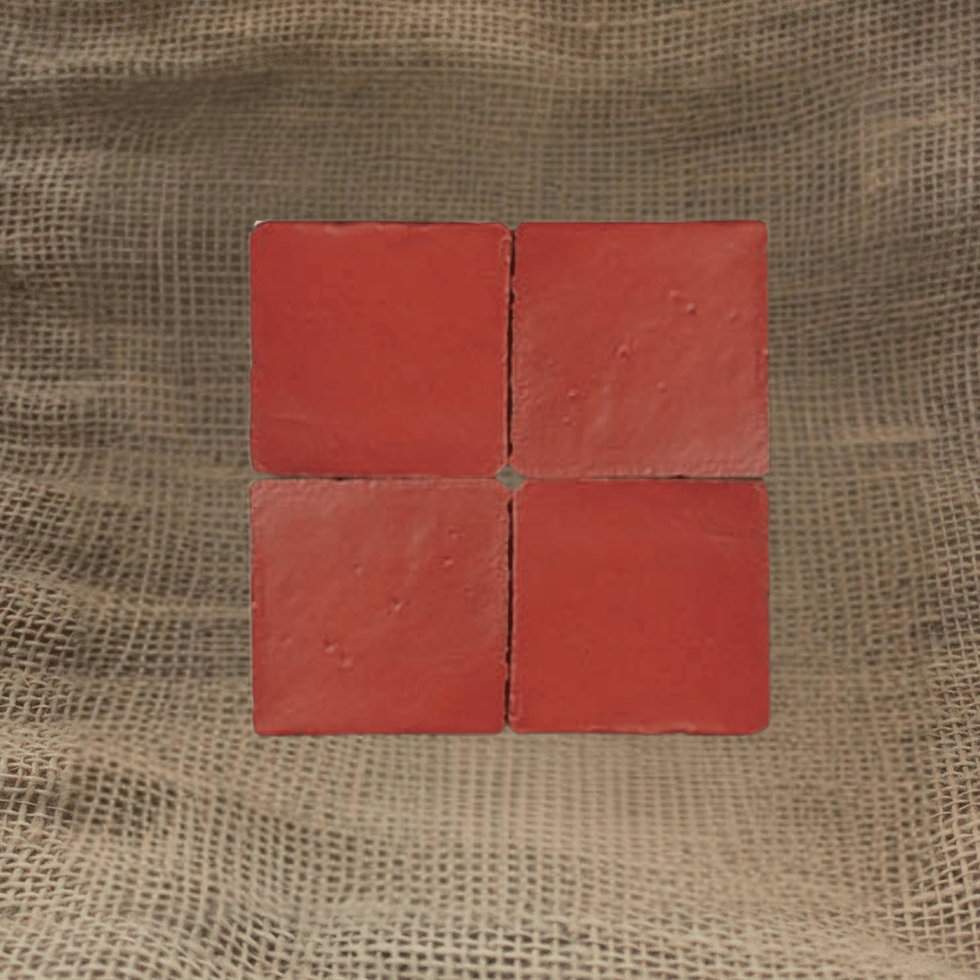 My Store Burnt Sienna Red Matte Tile 13 cm