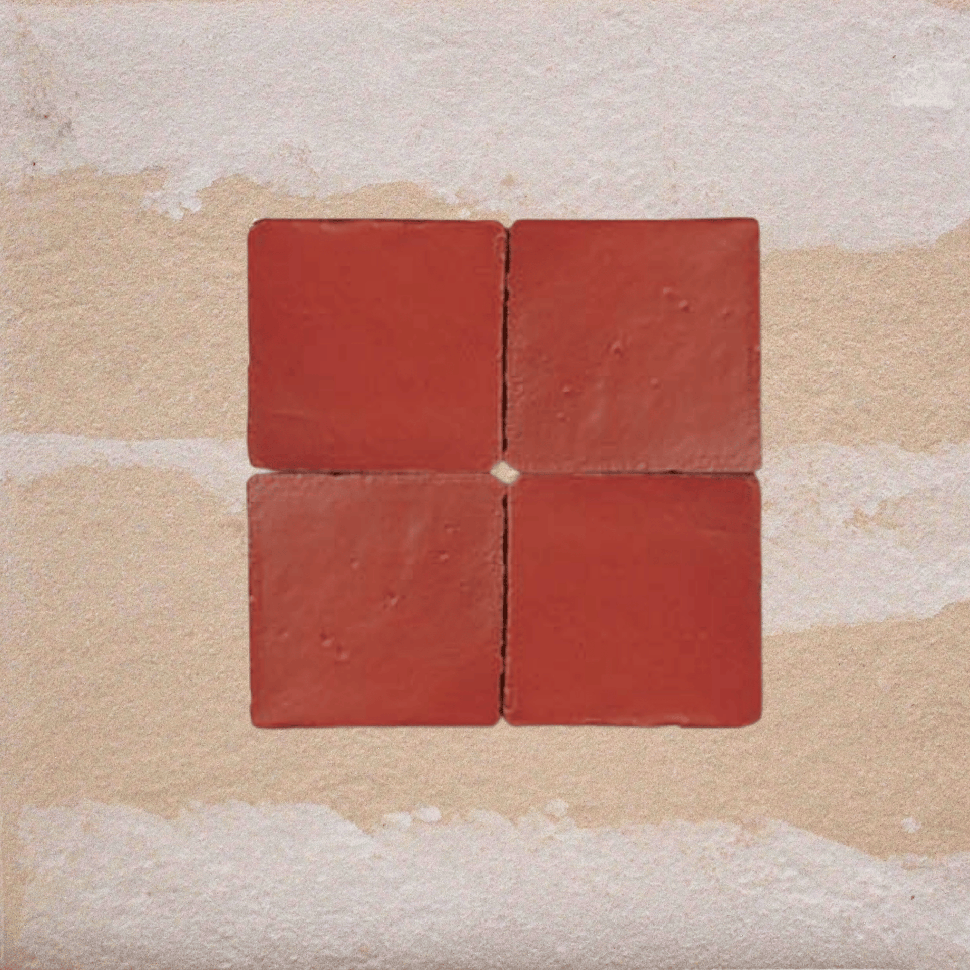 My Store Burnt Sienna Red Matte Tile 13 cm