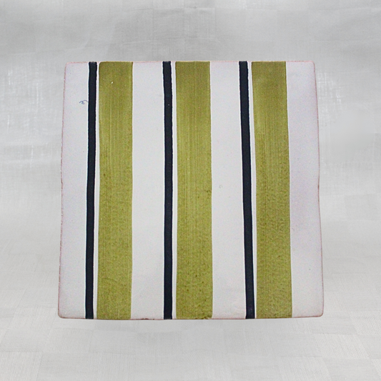 Green Pinstripe Brushstroke Light 15 cm