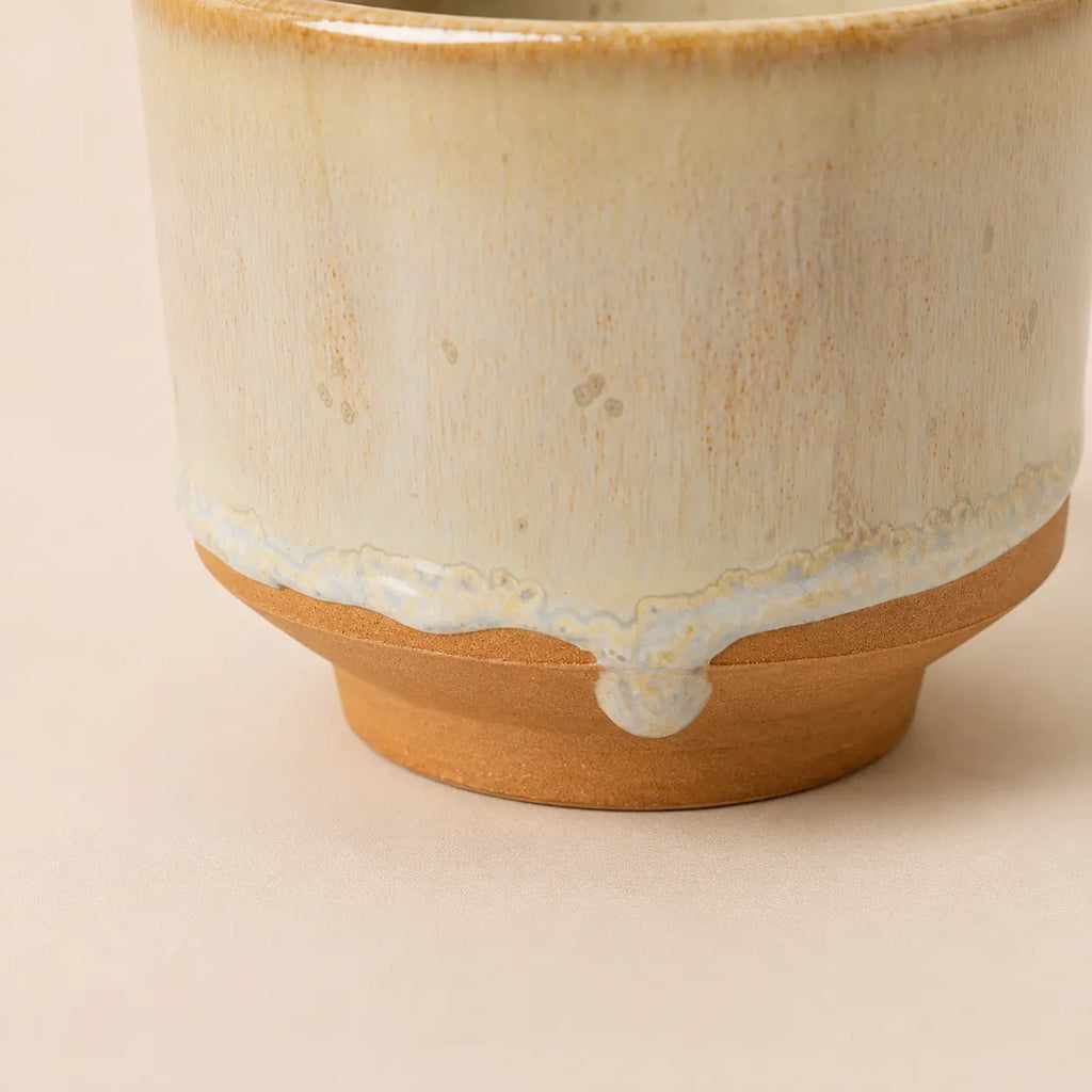 matcha bowl in white alabaster hand-painted ceramic made in Spain
