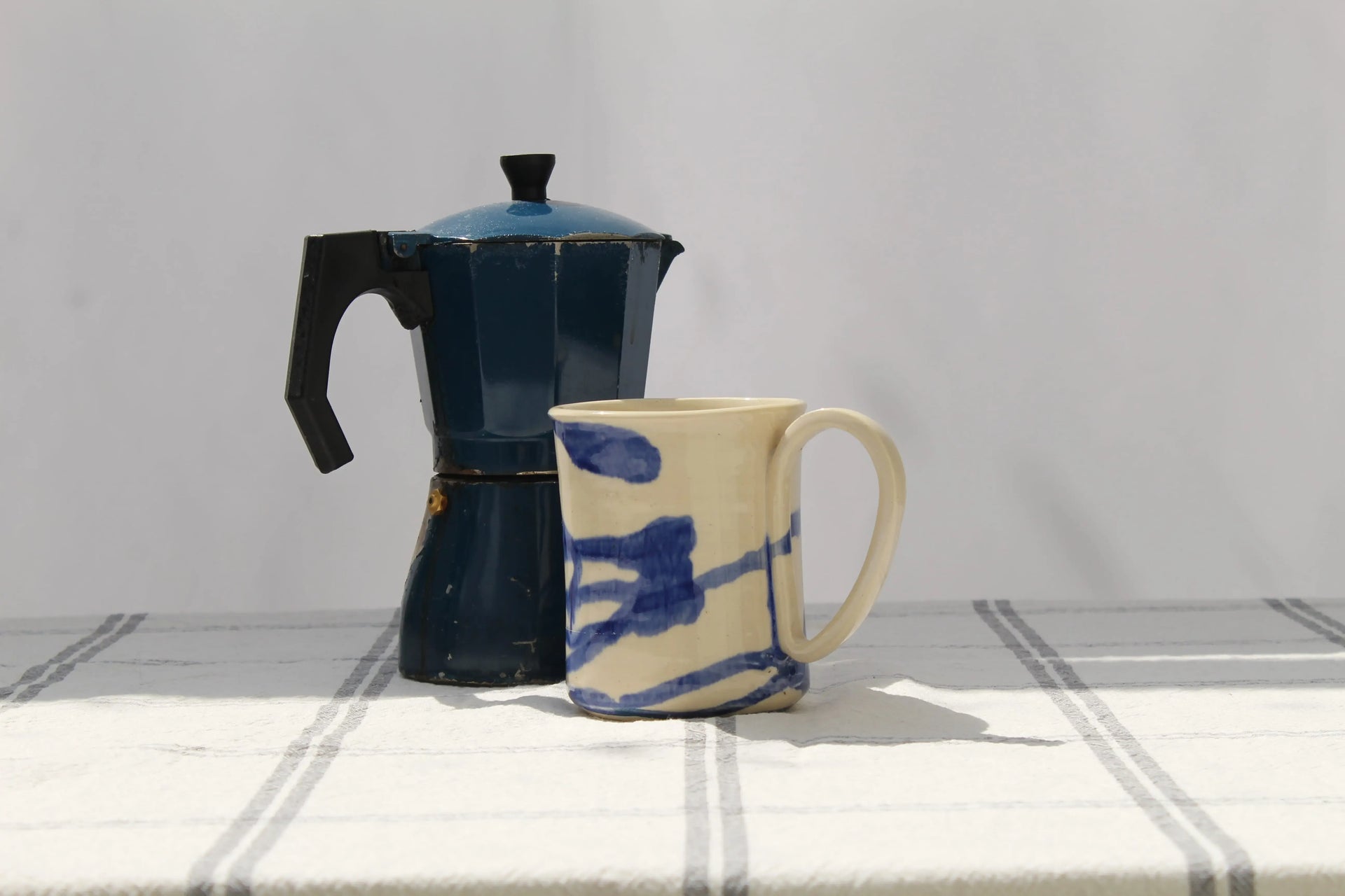 My Store Blue Brush Mug (11cm)