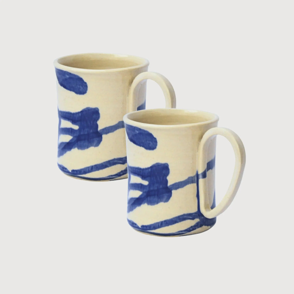 My Store Blue Brush Mug (11cm)