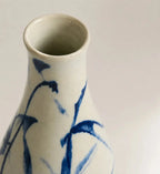 blue ink little vase