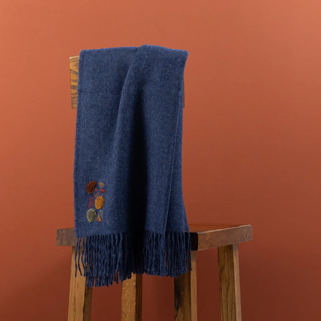 Solace Throw Navy Blue