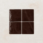 Chocolate Brown handmade ceramic tiles with gloss finish