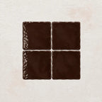 Chocolate Brown handmade ceramic tiles with gloss finish