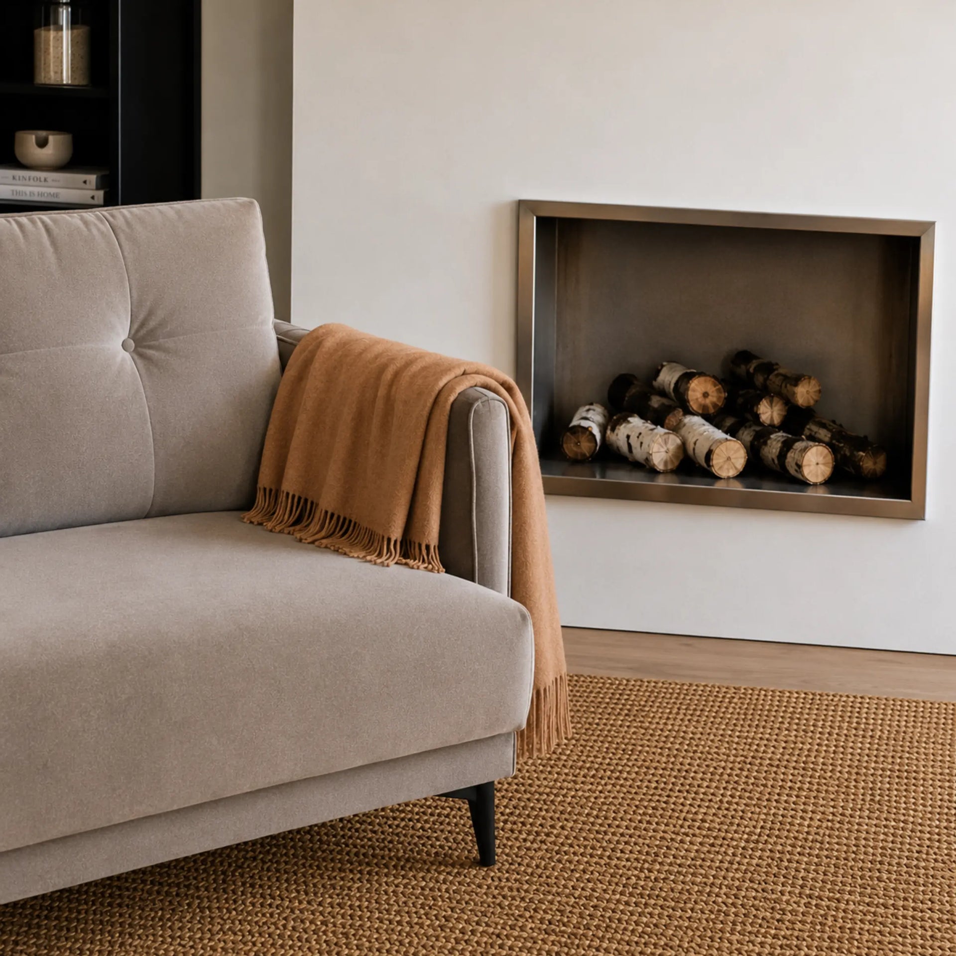 Classic Undyed Throw • Camel