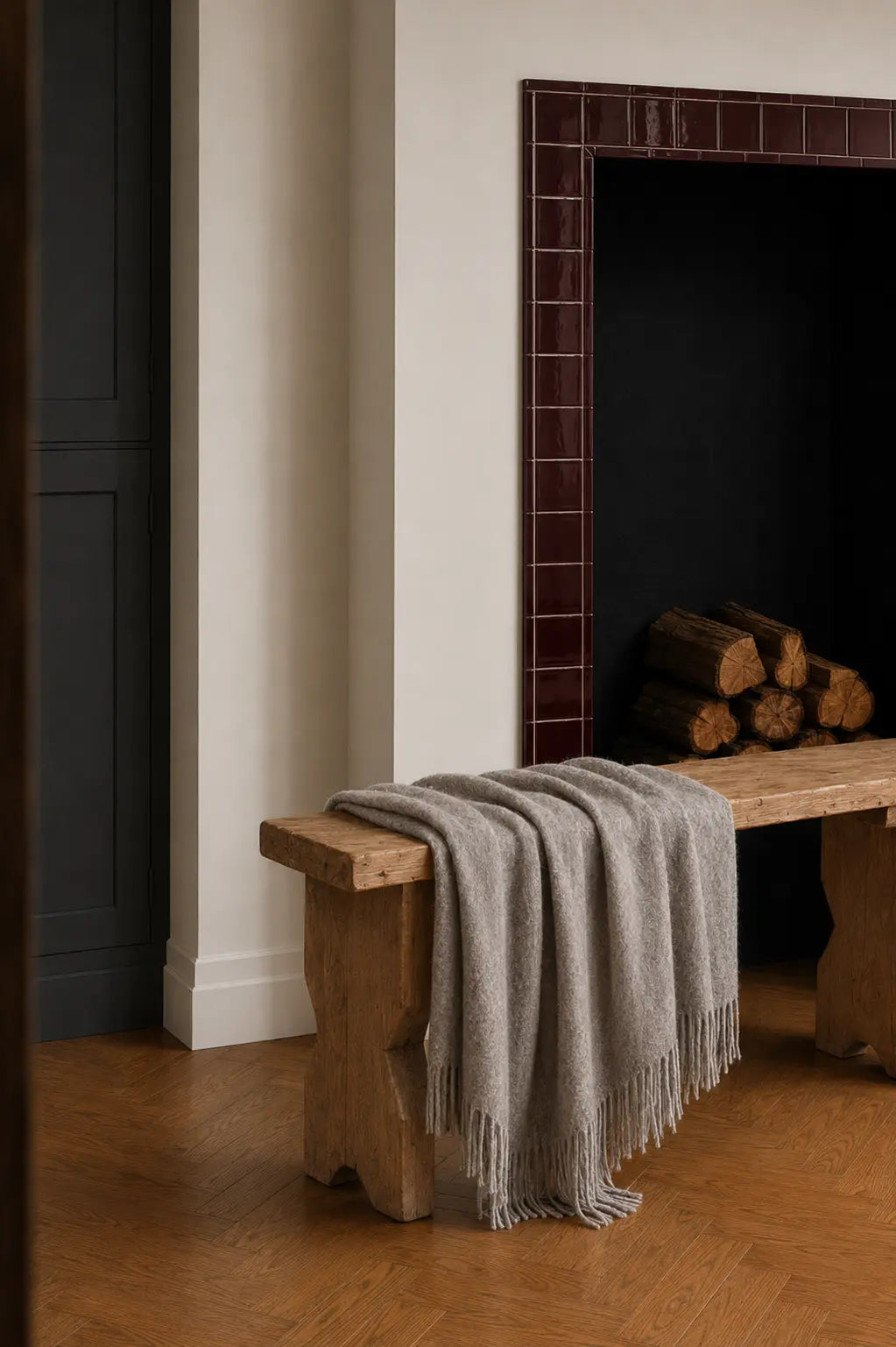 Classic Undyed Throw • Mid Grey