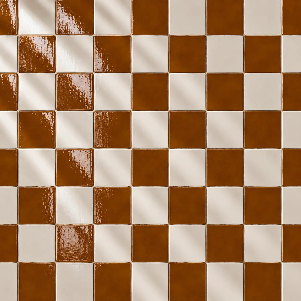 Cognac Brown Tiles wall